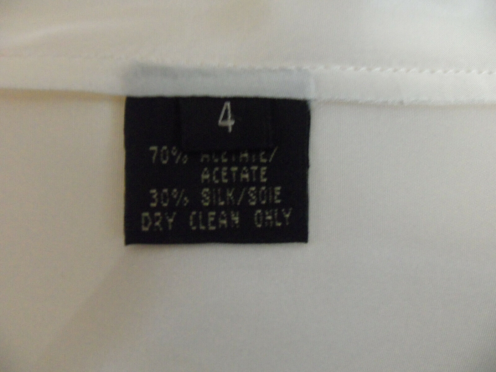 Ralph Lauren Black Label Cream Acetate Silk Long … - image 9