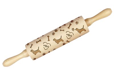 Small Basset Griffon Vendéen Roller With Dog Head Large Art-Dog