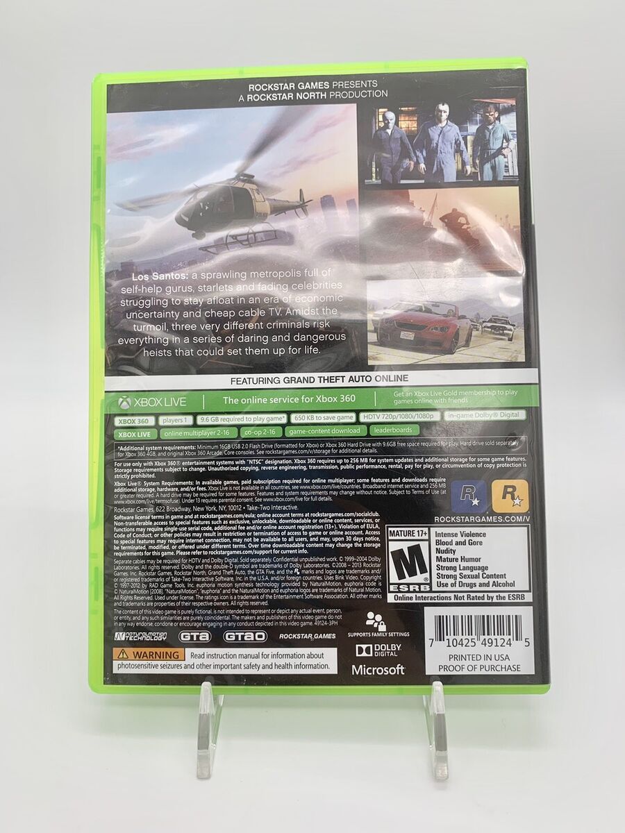 Gta 5 Xbox 360 Digital - Comprar em GB GAMES