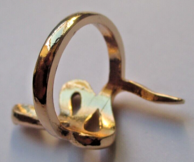 Bague serpent plaqué or - SO OR