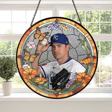 Seth Lugo  Stained Glass Suncatcher - Home Window Hanging Ornament