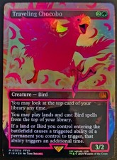 Traveling Chocobo (Borderless) (Neon Ink Pink) Final Fantasy Foil