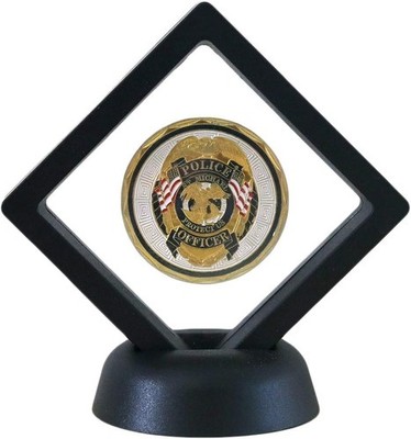 Stunning Black Coin Display Frame with 3D Effect - Ideal for Treasured Medals