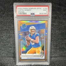 Panini Donruss Optic Justin Herbert #153 Bronze Prizm PSA 9 Chargers