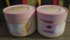 2X DOVE X Crumbl Lemon Glaze Body Scrub -LIMITED EDITION 15oz  NEW