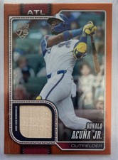 2026 Topps Series 1 RONALD ACUNA JR -Real One ORANGE RELIC 14/25  Braves #50
