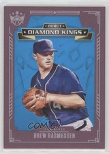 2021 Panini Diamond Kings Debut Plum Framed Drew Rasmussen #DDK-MB 0ax3