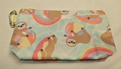 Thirty-One Clear Clip Pouch - Brand New! Pool Day Sloths