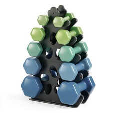 5-Tier Dumbbell Rack Stand Only Weight Holder Home Gym Storage Weight Tree (N...