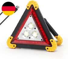 LED Warndreieck Auto, Faltbares Design, IP65 Wasserdicht, 4 Lichtmodi, Sicherhei