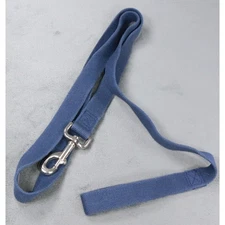 Coastal Pet Blue Cotton Dog Leash with Metal Clip Durable & Comfortable Lead