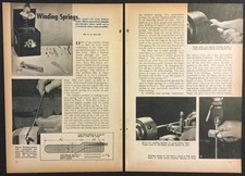   Winding Springs  1946 HowTo Make INFO Extension Compression