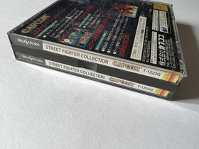 Sega Saturn Street Fighter Collection With Obi Postcard Ss