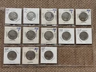 13 Buffalo Nickels with Restored Dates / 9 Different Dates