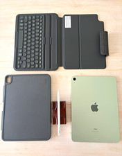 Apple iPad bundle Green 10.9" 64GB Wi Fi; Zagg Pro Keys; 2nd gen Apple Pencil.