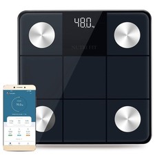 NUTRI FIT Smart Scale for Body Weight, Weight Scale with Backlight LED Displa...