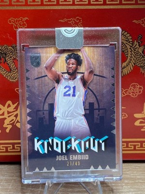 2024 Topps 3 Knockout Joel Embiid #KO-8 21/49 Jersey Match Still Sealed Sixers