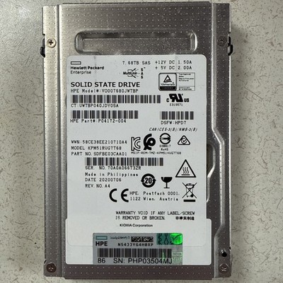 HP Enterprise P04172-004 7.68TB SAS SSD