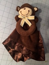 Carter's Baby Blanket Security Lovey Toy, monkey rattle
