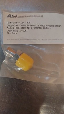 Outlet Check Valve Assembly, 2 Piece Housing Design, Agilent 1050, 1100, 1200