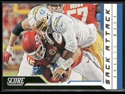 2023 Score #14 Khalil Mack Sack Attack Gold