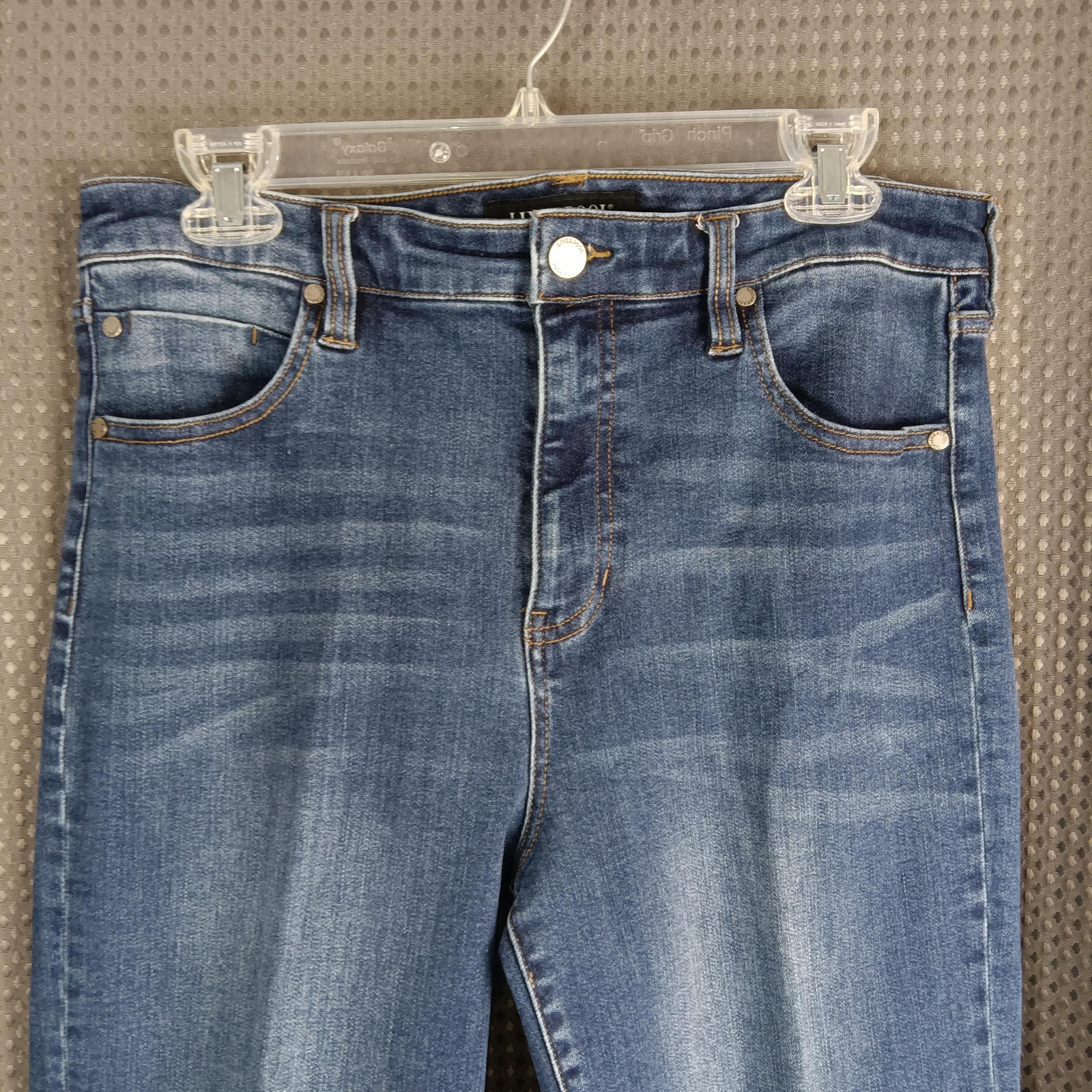 Liverpool Los Angeles Jeans Womens 12/31 Blue High-Rise Non-Skinny Skinny Denim