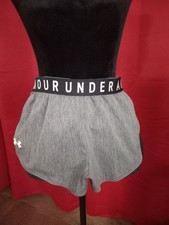 Under Armour Size S Women's Play Up Twist Shorts Grey 3.5  Pull On