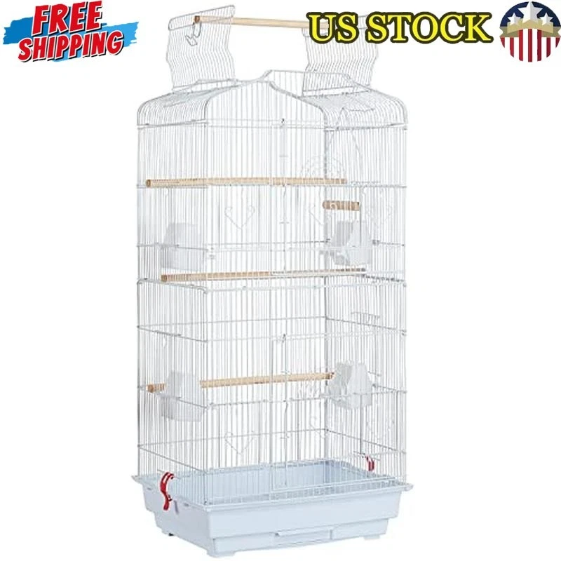 Portable Hanging Flight Bird Cage Small Birds Easy Assembly Lightweight New