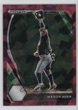 2021 Panini Prizm Draft Picks Burgundy Cracked Ice 18/23 Mason Auer #PDP161 0su2
