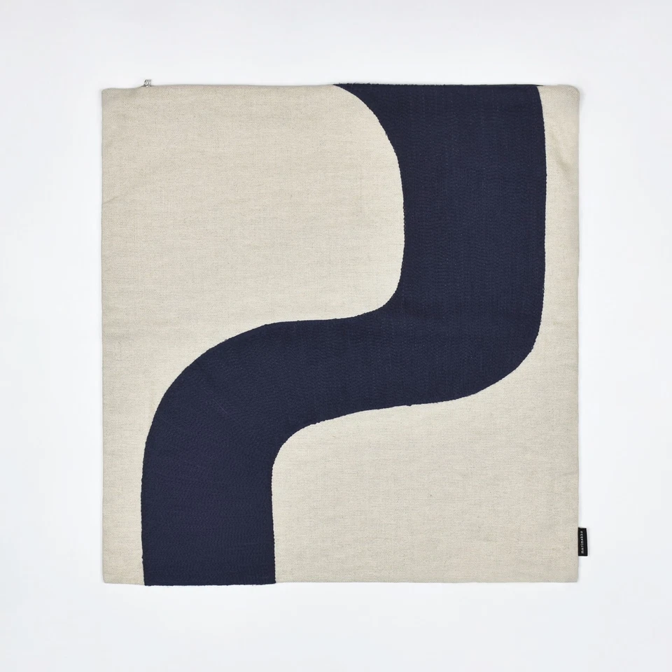 MARIMEKKO Seireeni LINEN Cotton Cushion Cover Pillow Case Zipper 20" x 20" - Image 2 of 4