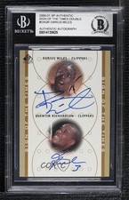 2000-01 SP Authentic Darius Miles Quentin Richardson #DA/QR Auto 3c7