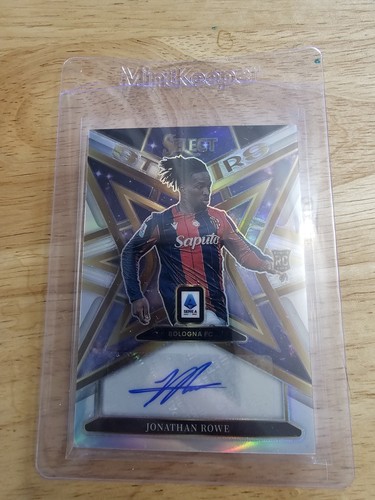 2025-26 Panini Select Serie A Jonathan Rowe Rookie Card Auto base Bologna Fc