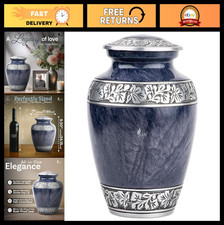 Handcrafted Aluminium Cremation Urn for Adult Ashes - Large Memorial Urn, 200 lb