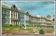 Vtg 1978 Pushkin Catherine Palace Exterior Russia USSR Chrome Postcard K027
