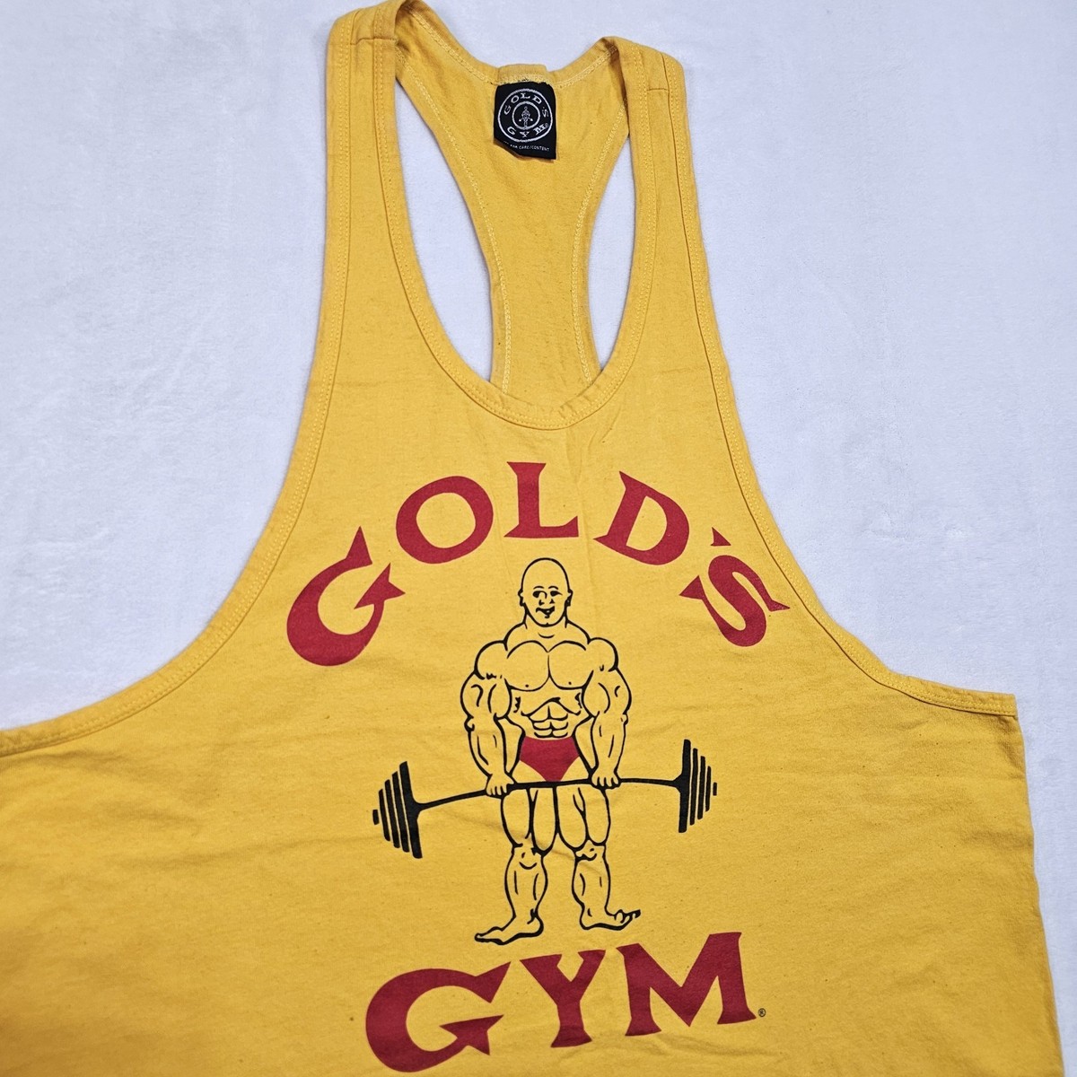 90s GoldsGym USA製 タンクトップ 黒 フェード ヴィンテージ 90s