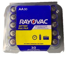 Rayovac High Energy AAA Batteries Zinc Carbon 30 Count For Low Drain Devises