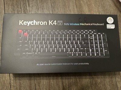 Keychron K4 Version 3 96% Wireless Mechanical Keyboard Banana Tactile QWERTY
