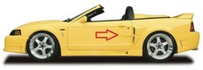 1999-2004 Mustang Cervinis Stalker Side Scoop Door Trim Pieces Pair Unpainted