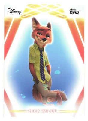 2026 Topps Disney Neon Trading Card 61 Nick Wilde (Zootopia) Zoomania
