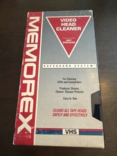 MEMOREX Video Head Cleaner Dry Process VHS Safeguard System For VCRs Camcorders