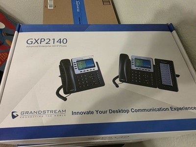 Grandstream GXP2140 Gigabit IP Phone with bluetooth and integrated PoE  - Black 