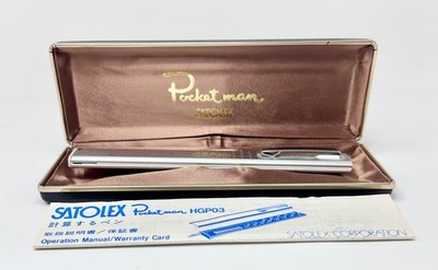 Pocketman Satolex Pen & Calculator HGP03 w/Case & Instructions (G-84)