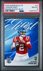 2025 PANINI DONRUSS ELITE ROOKIE ELITIST BLUE #11 JAXSON DART 21/75 PSA 8