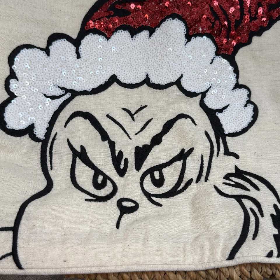 POTTERY BARN ПОДРОСТОК DR. SEUSS ГРИНЧ НАВОЛОЧКА 18» SQ ~ РОЖДЕСТВО - Изображение 3 из 4