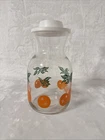 Vintage 1987 Anchor Hocking Orange Juice Breakfast Carafe Jar Pitcher