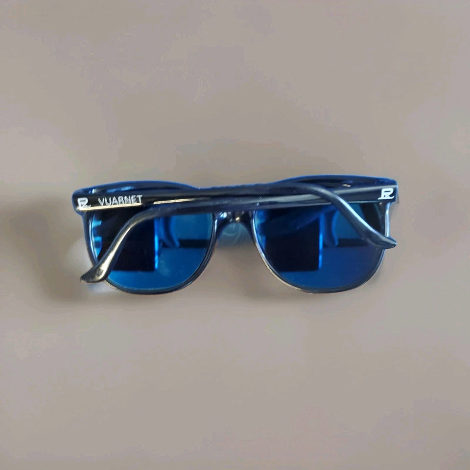 Gafas de sol Vuarnet 002 marco negro PX4000 Skilynx amarillo doble lente degradada 55 mm Foto 2 de 4