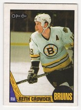 1987-88 O-Pee-Chee Keith Crowder #194 Bruins