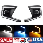 Pair DRL LED Daytime Running Light Fog Light Kits For 2021-2024 Honda Civic