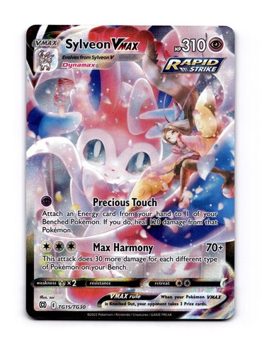 Sylveon VMAX TG15/TG30 Holo VMAX Rare Brilliant Stars Trainer Gallery Pokemon NM