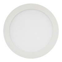 Led Deckeneinbauleuchte 18W Warmweiss (~3000K); Runde Einbauleuchte Flach, Weiss
